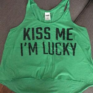 Victoria Secret Pink St. Patrick’s Day shirt.